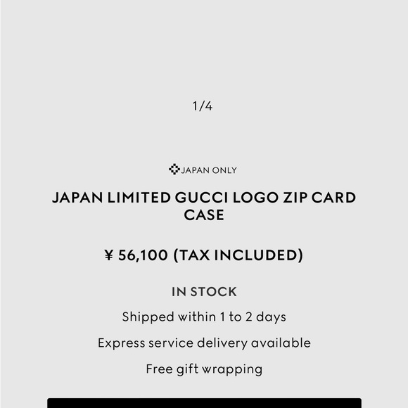 Rare Japan Limited Gucci Logo Zip Card Case - Picture 13 of 13